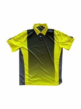 Nike Tiger Woods Collection Golf Polo Shirt Volt Yellow Gray Men’s Size XL Rare